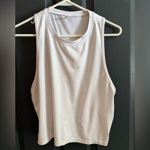 Women's White Sleeveless Athletic Top by Senita